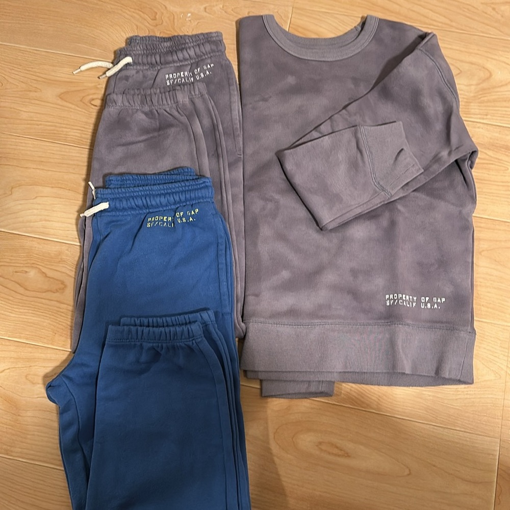 GAP Blue and Gray Sweatpants Comfortable Joggers